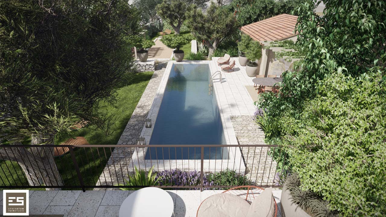 Erwin Stam Tuinstudio | Côte d’Azur poolgarden "Joie de vivre"
