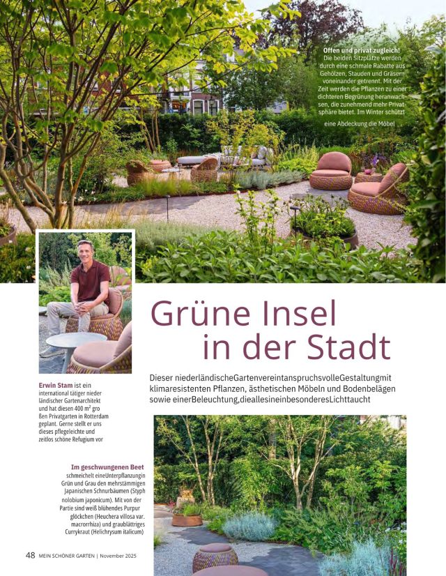 Between the pages — the story of a garden unfolds. Thank you @mein_schoener_garten. 

✍🏼MSG/Beate Leufen-Bohlsen
📷Maayke de Ridder Photography Amsterdam & Roel van der Aa (evening shot)

Art curation by www.bernedettekommers.com. 

Partners: 
@ebben_trees 
@mobilaneglobal 
@rhtuinen.nl 
@ztiles
@horabarneveld

#meinschönergarten  #garten
